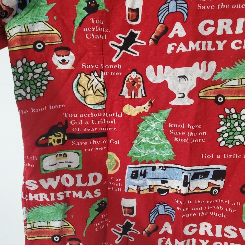 Griswold Family Christmas National Lampoons Button Down Short Sleeve Shirt 3XL - Picture 13 of 15